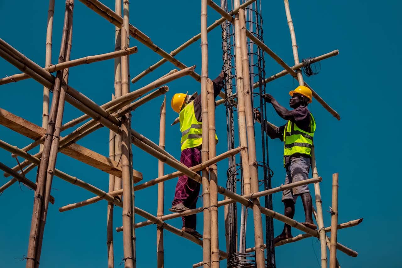 bamboo scaffolding